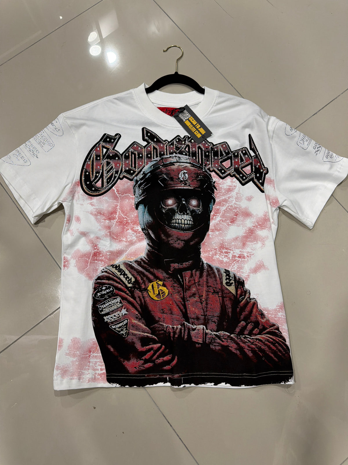 Godspeed blanca rojo nascar