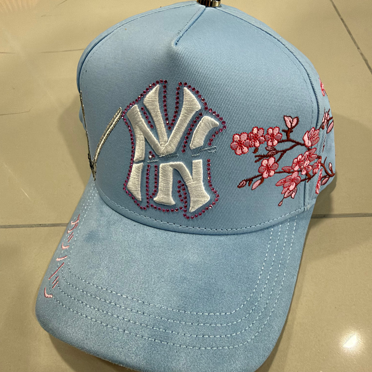 Gorra NY brillo azul