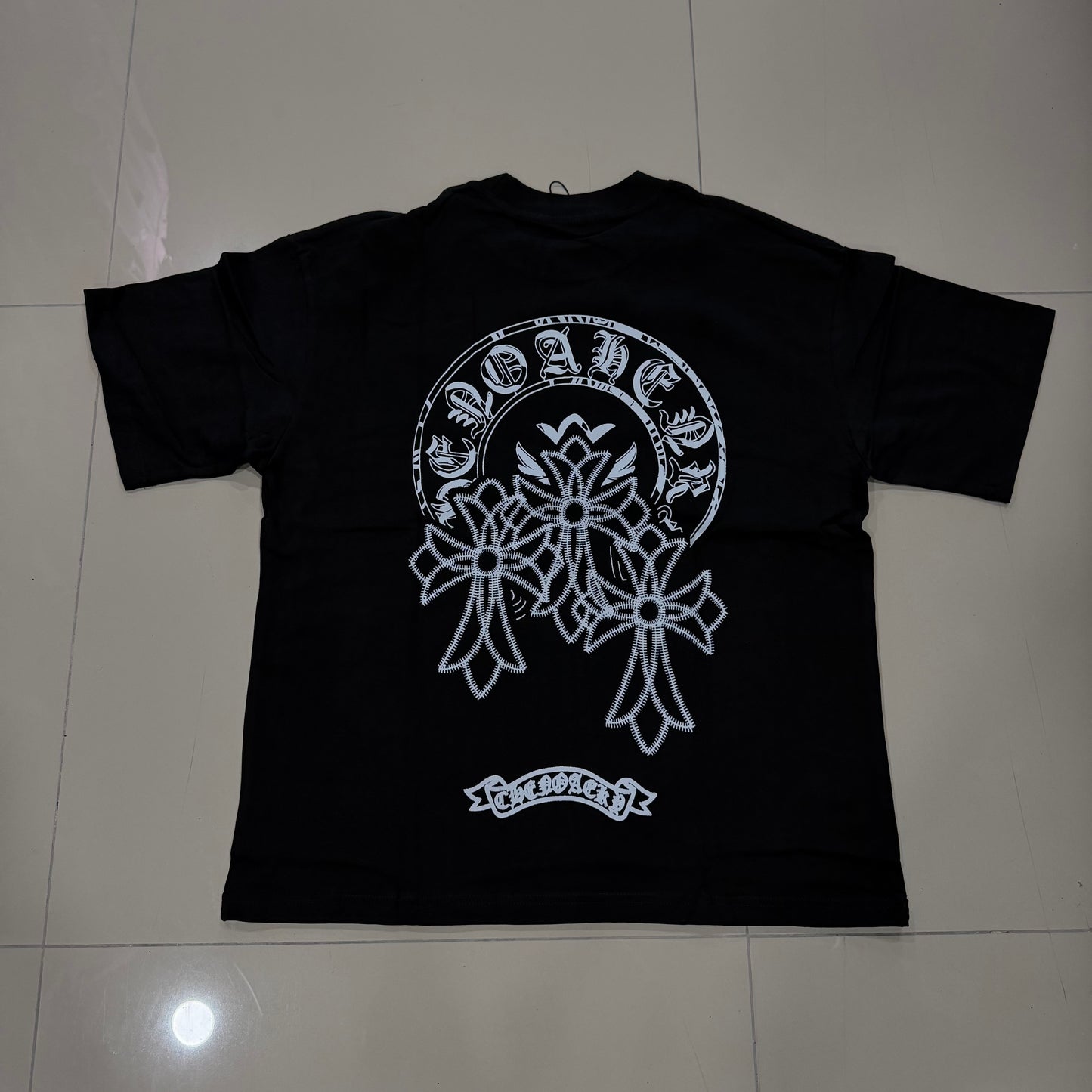 Chrome Hearts Floral Cross Graphic