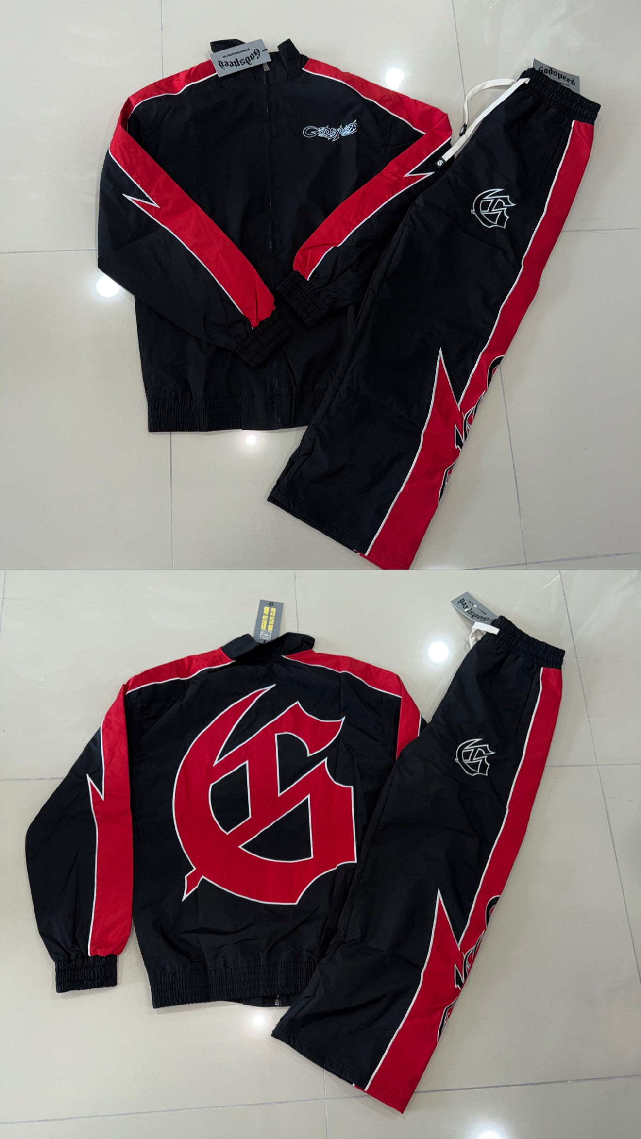 Conjunto Godspeed Black Red 001