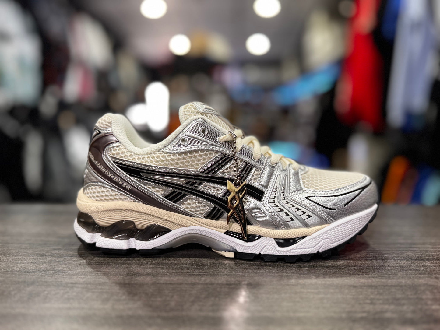 ASICS Kayano 14 Beige Silver