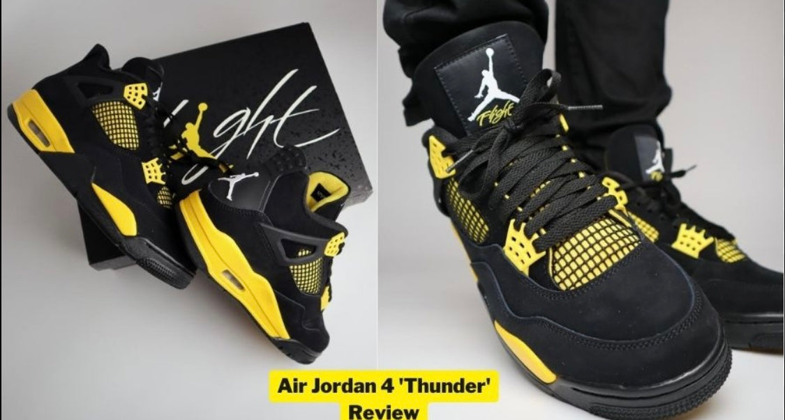 Jordan retro 4 Yellow Thunder (A LA MANO)