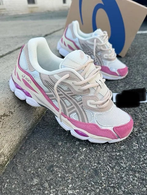 ASICS GEL NY WHITE AND ROSE (A LA MANO)