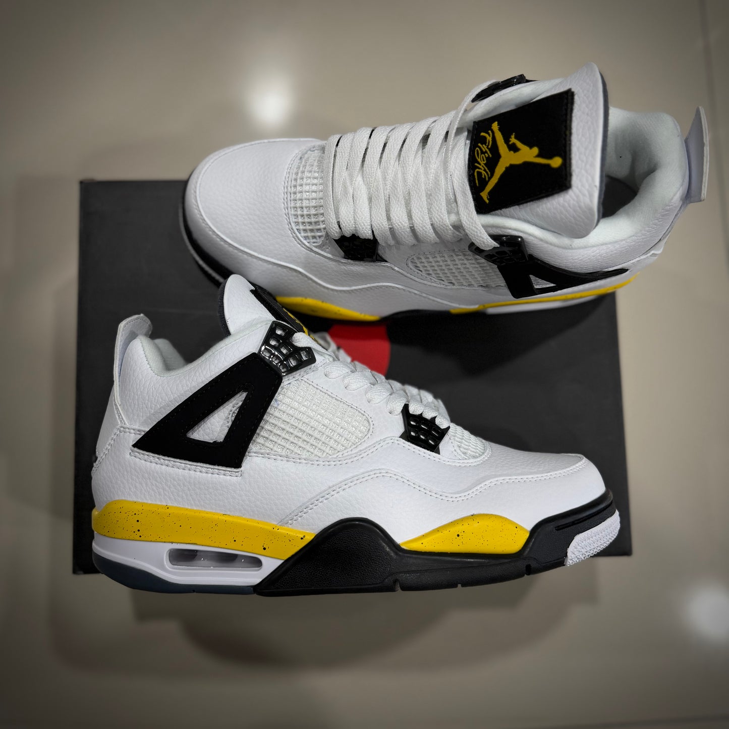 Jordan 4 white yellow