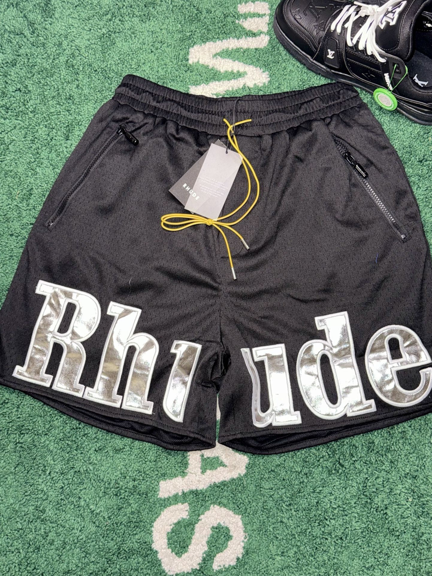 Shorts Rhude Black Silver