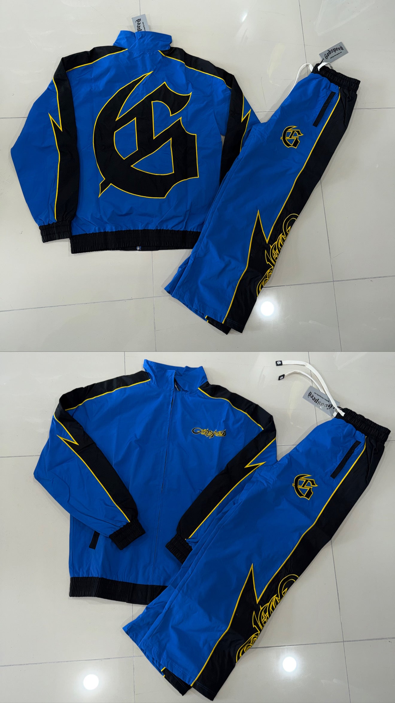 Conjunto Godspeed Black Blue Yellow