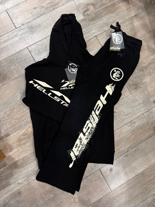 Conjunto Hellstar Black Cream