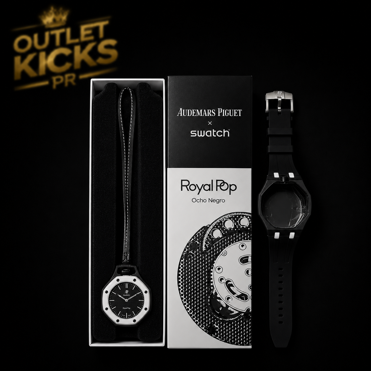 AP SWATCH ROYAL POP OCHO NEGRO