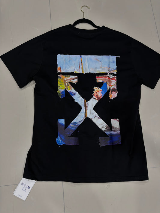 Off white black paisaje