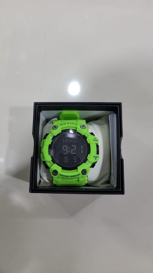 Reloj Activa Digital Verde Original