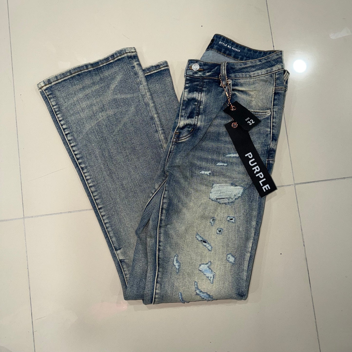 Purple Jeans Ripped