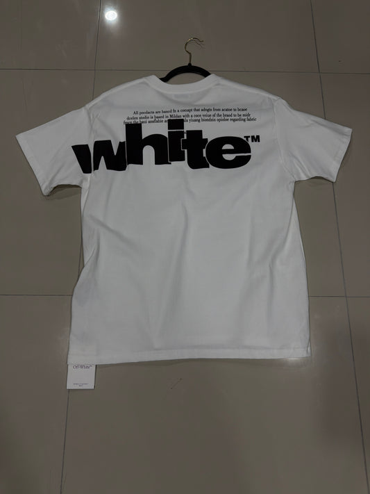 Off white white escrito