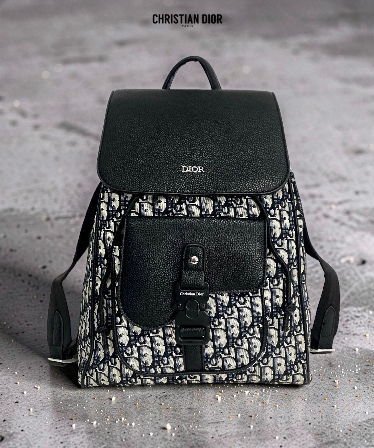 Dior Backpack Black White