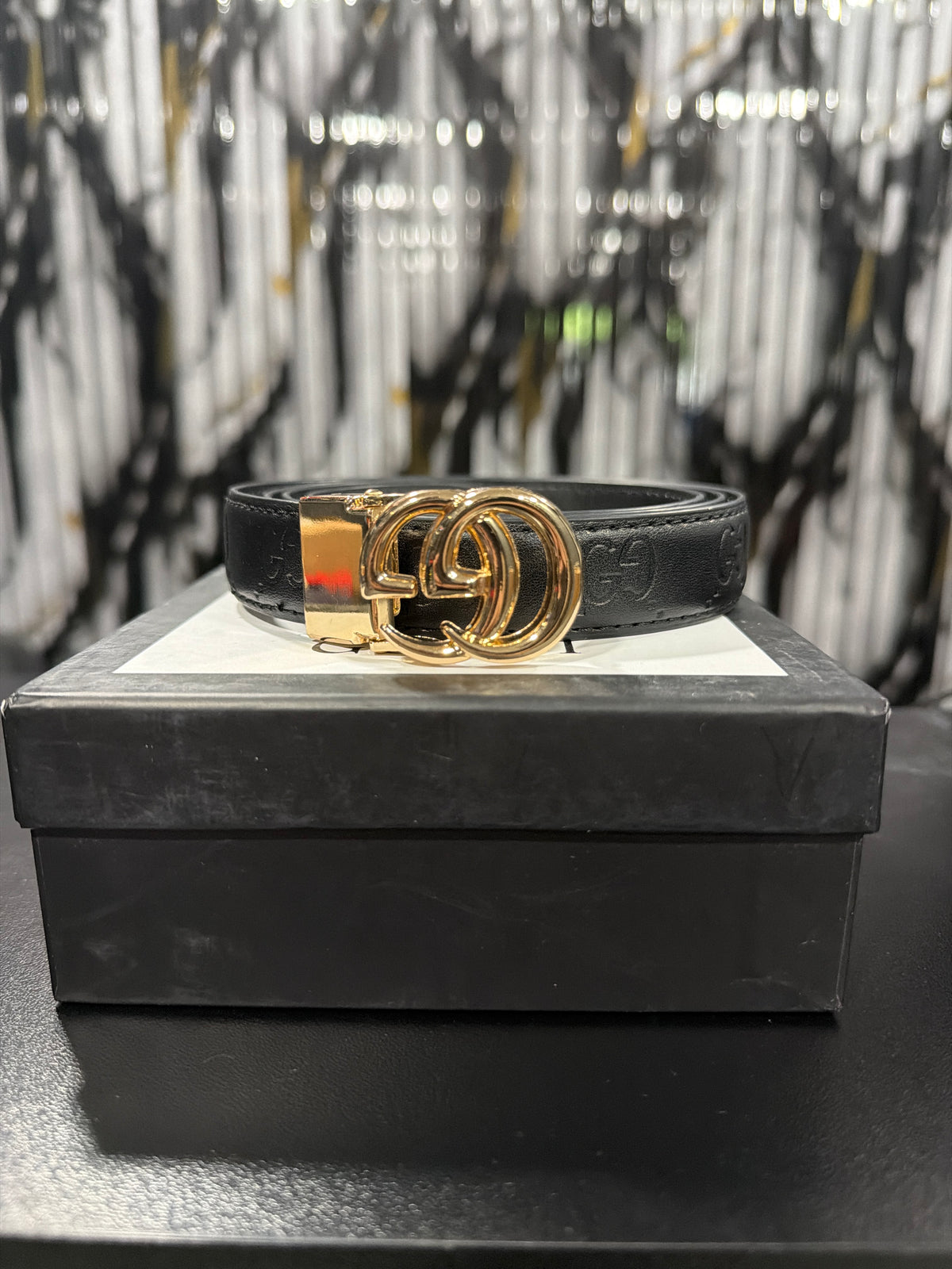 Gucci negro oro damas