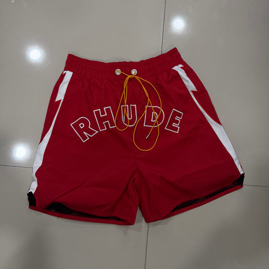 Shorts Rhude Rojo y Blanco