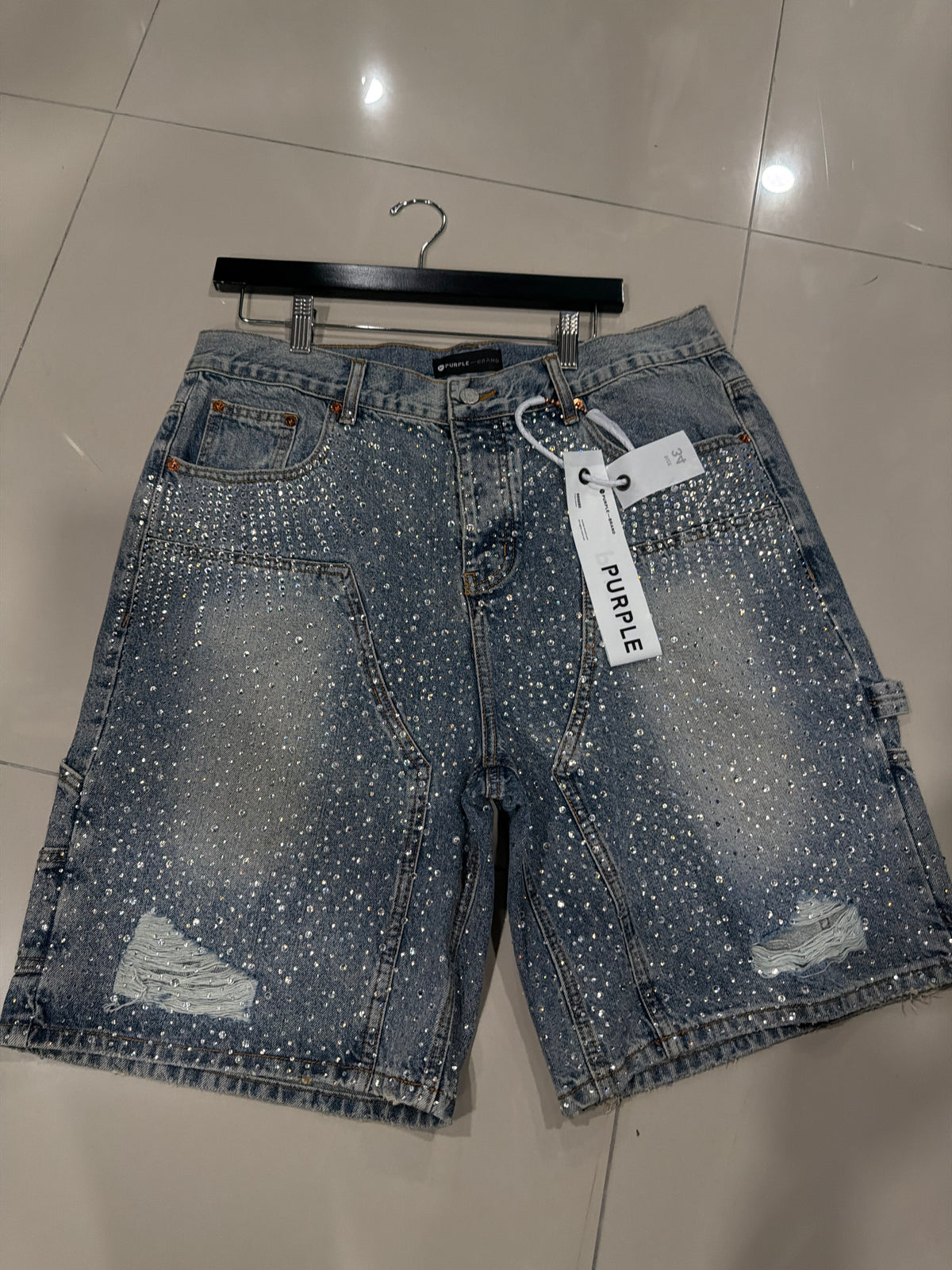 Purple Short brillo