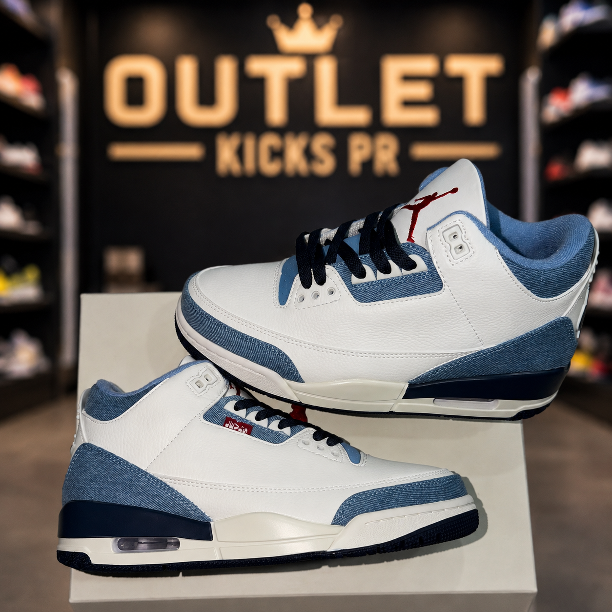 Jordan 3 Levi’s Jeans White