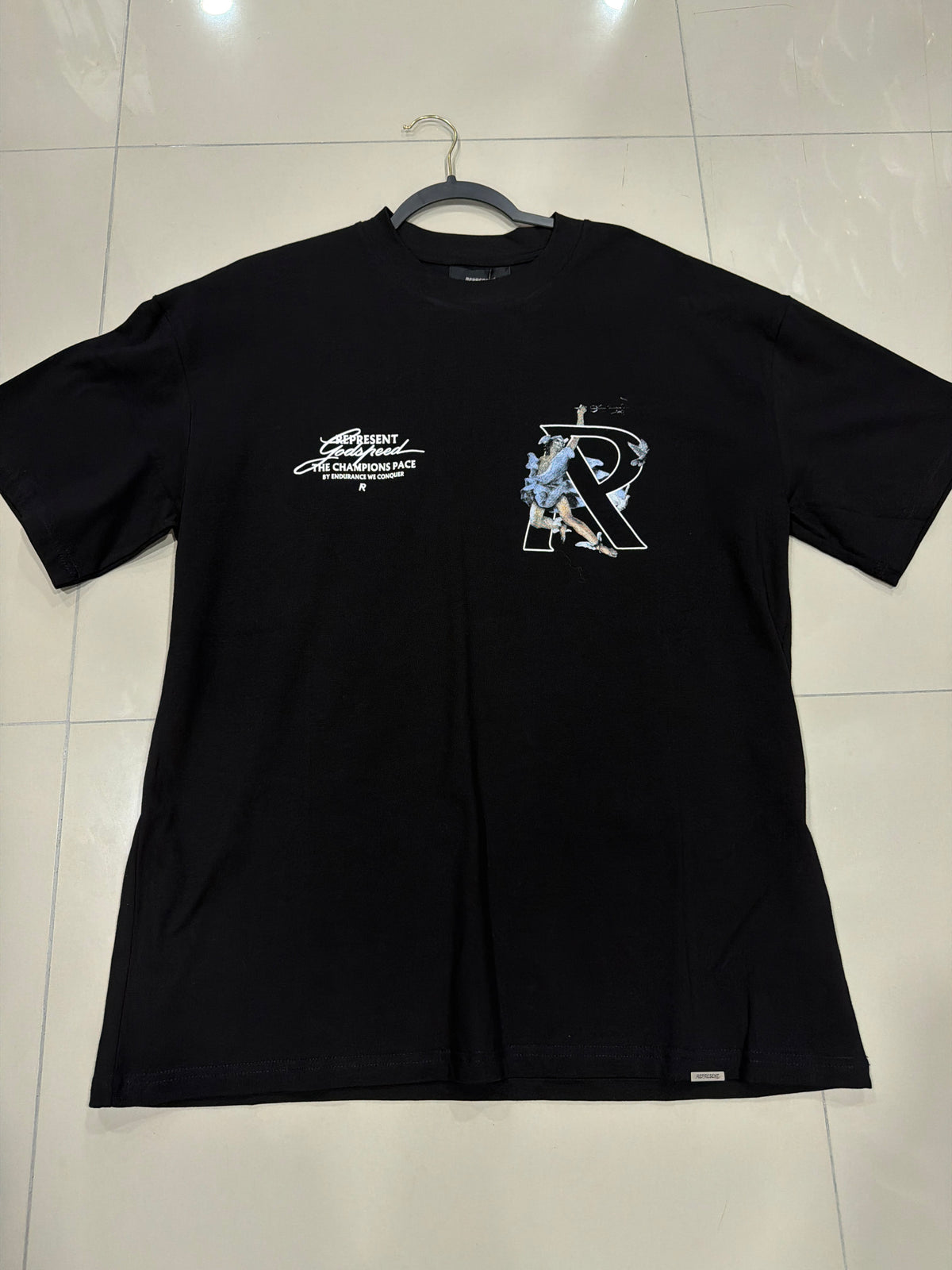 Represent black blue
