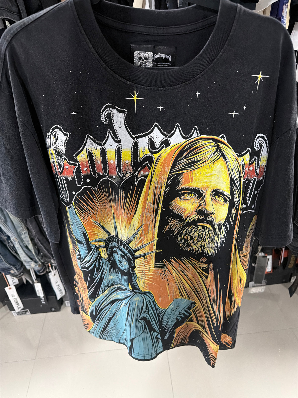 Godspeed Jesus estatua