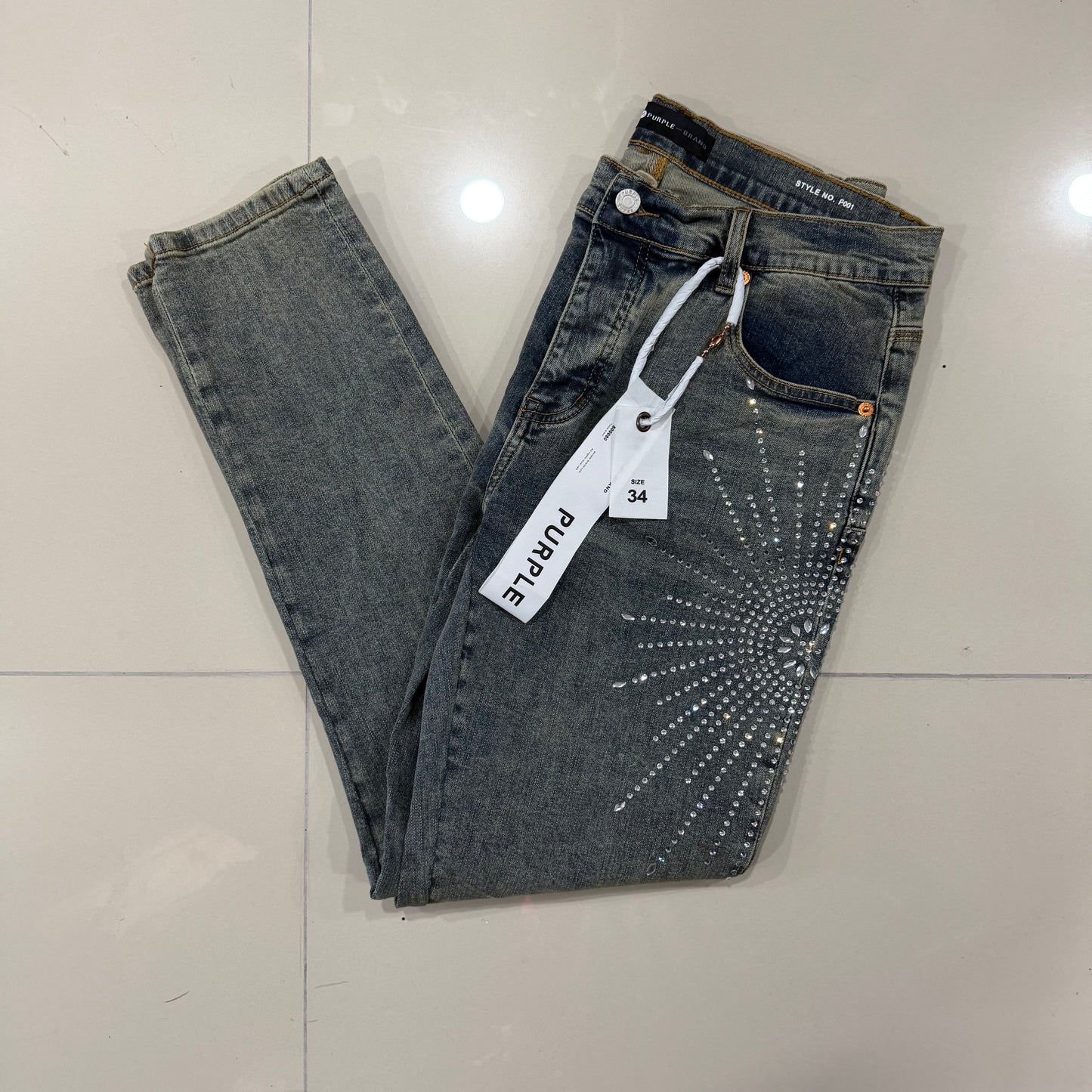Purple Jeans Brillo Flor