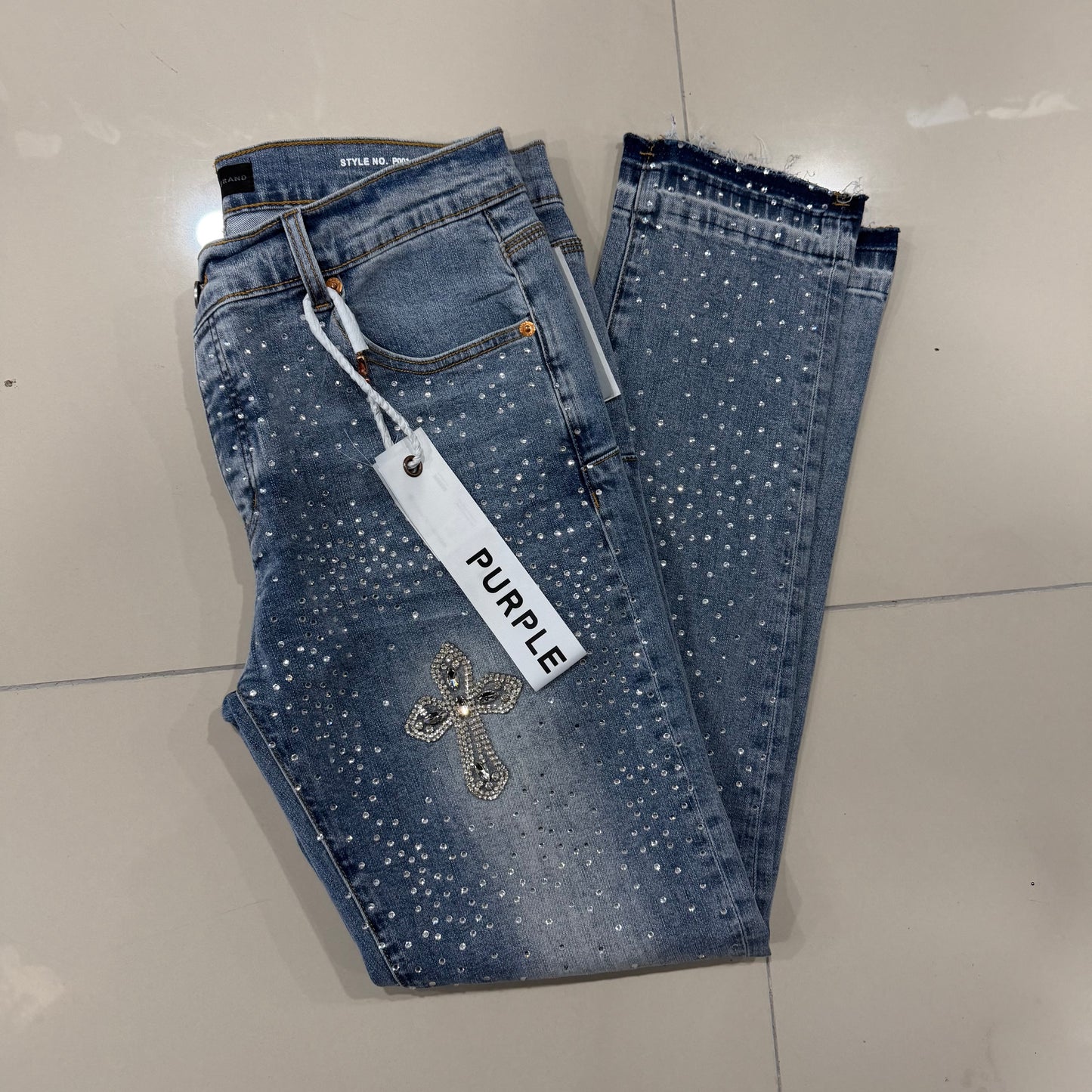 Purple Jeans Cruz con Brillo