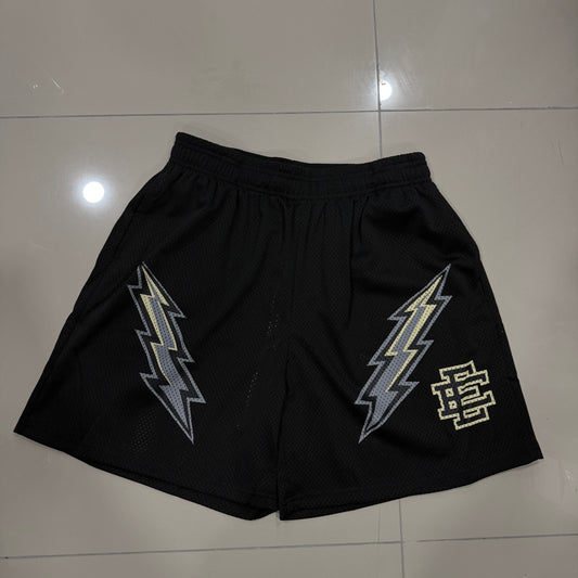 Shorts Eric Emanuel Negros con Rayos