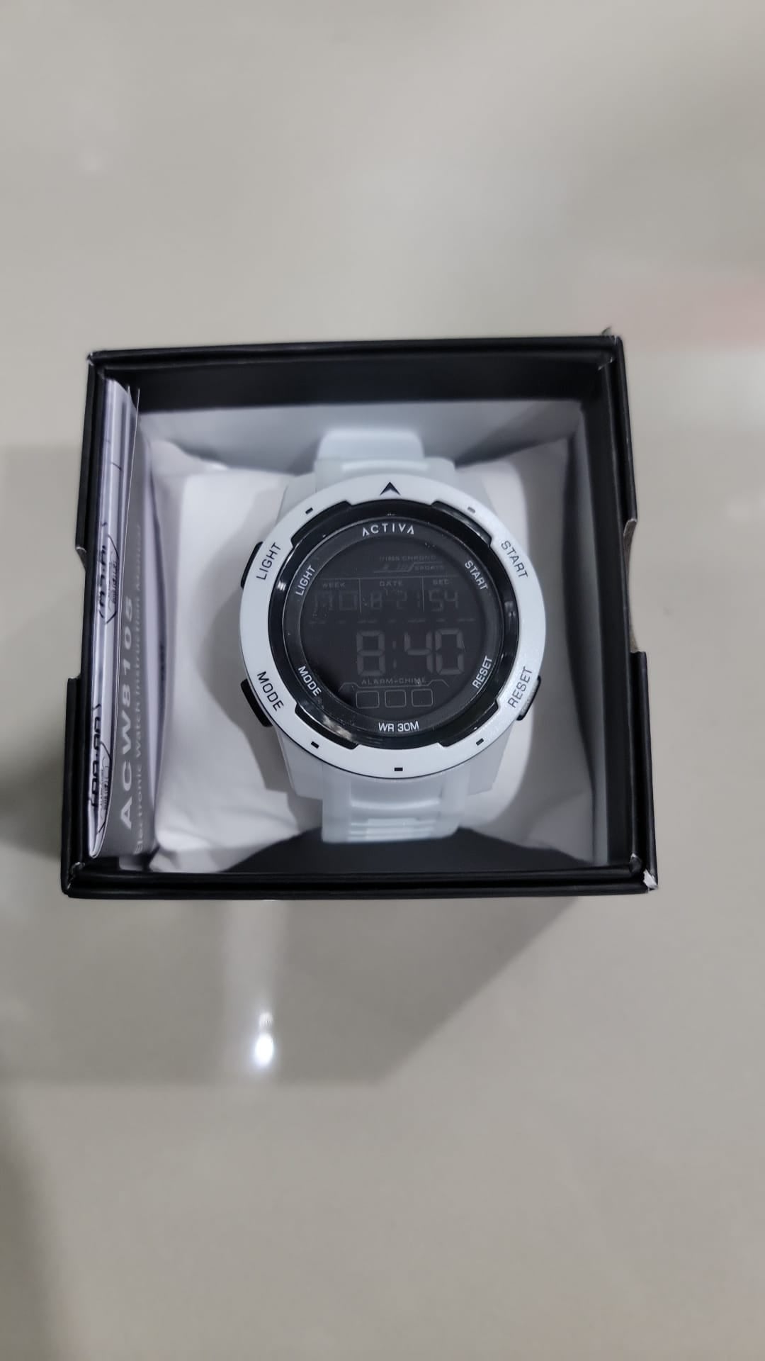 Reloj Activa Digital Blanco Original
