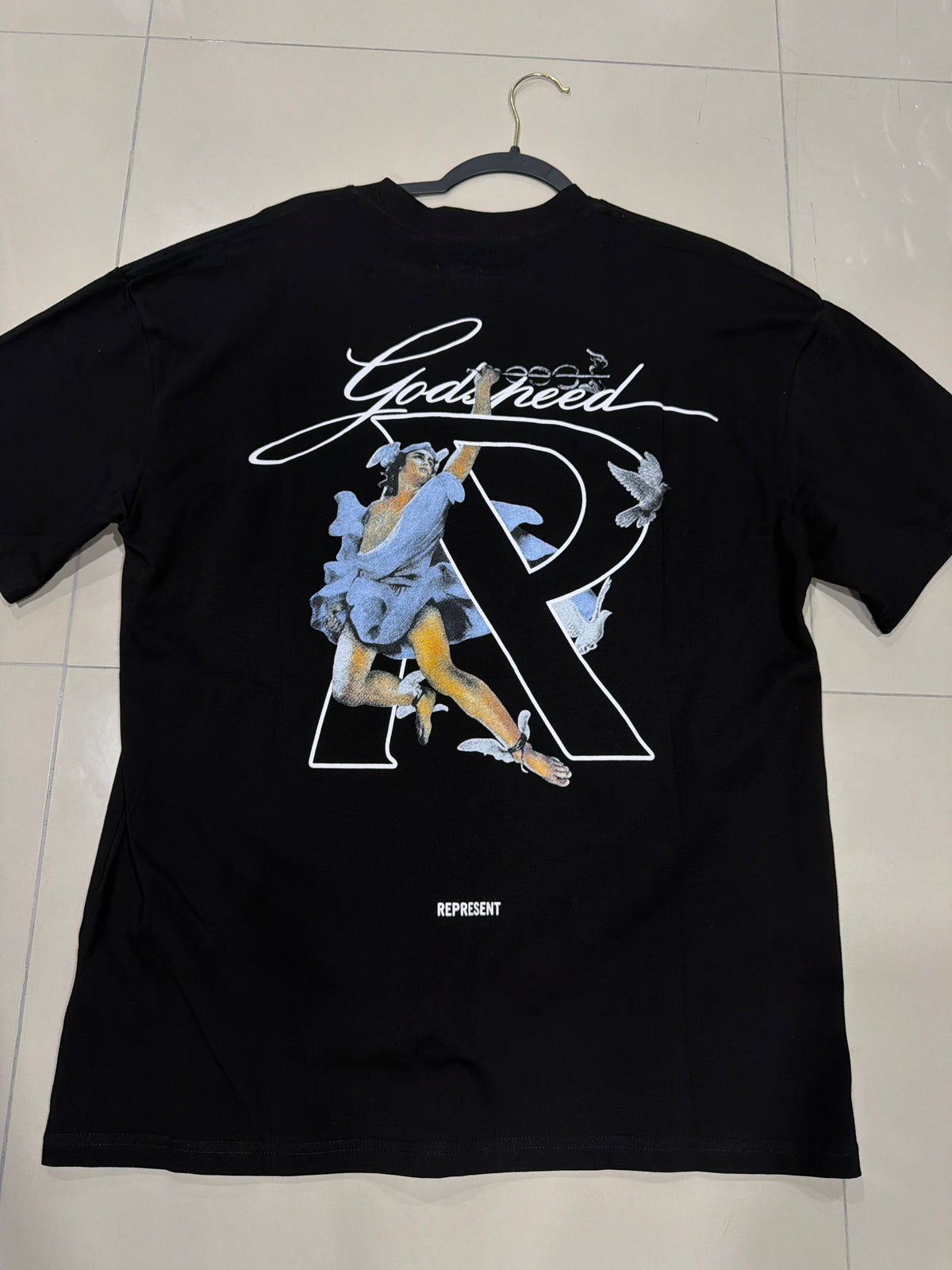 Represent black blue