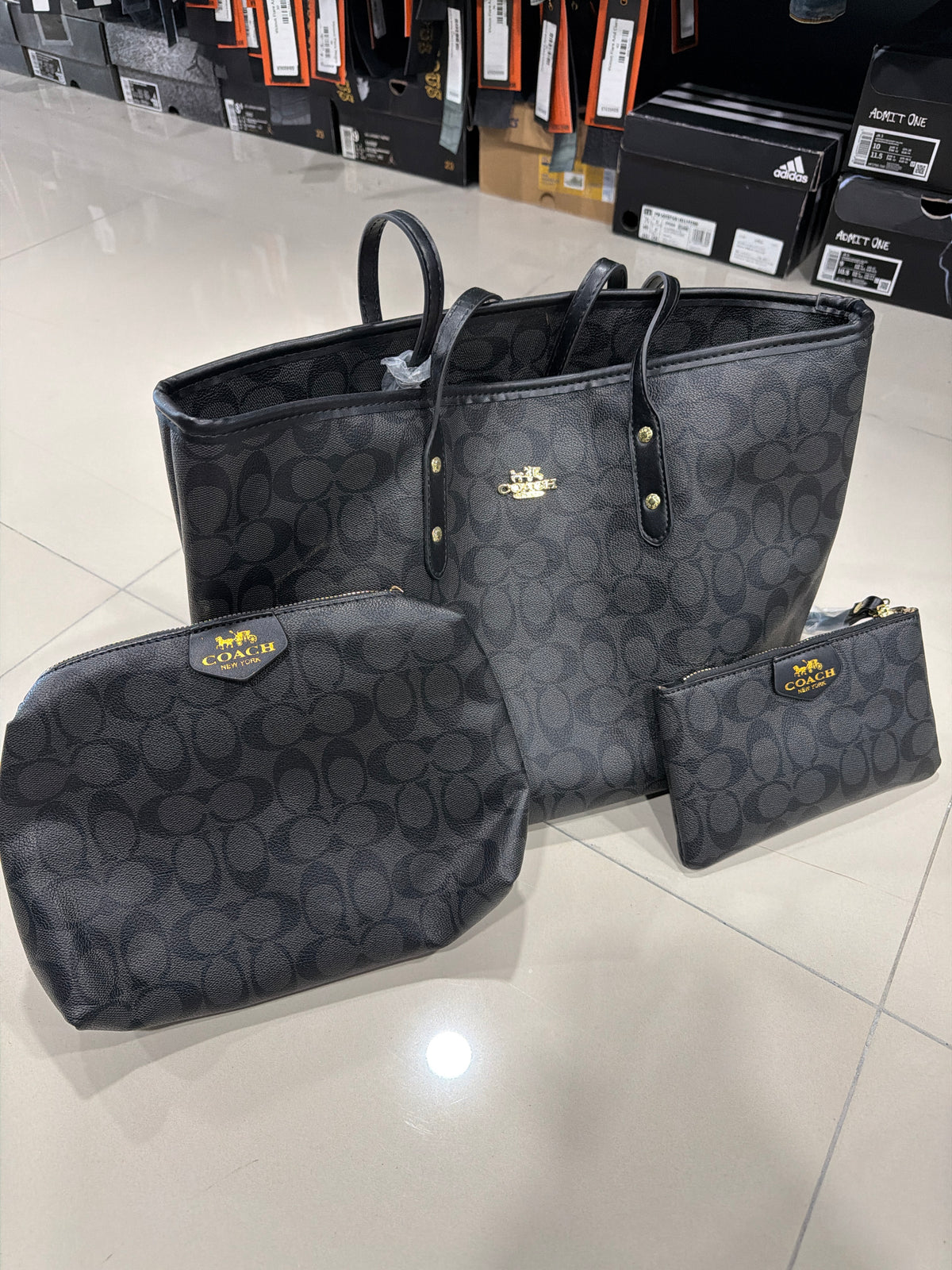 Coach Damas negra set 3