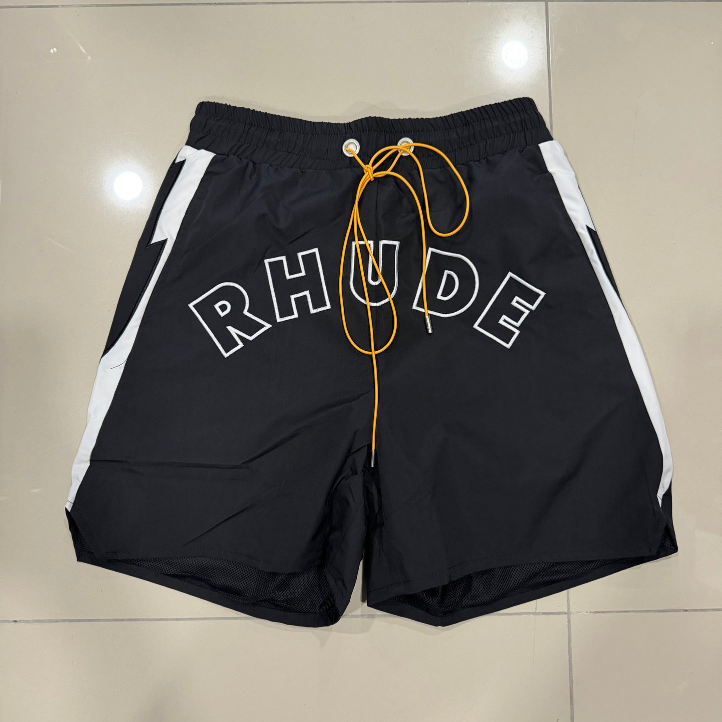 Shorts Rhude Negro y Blanco
