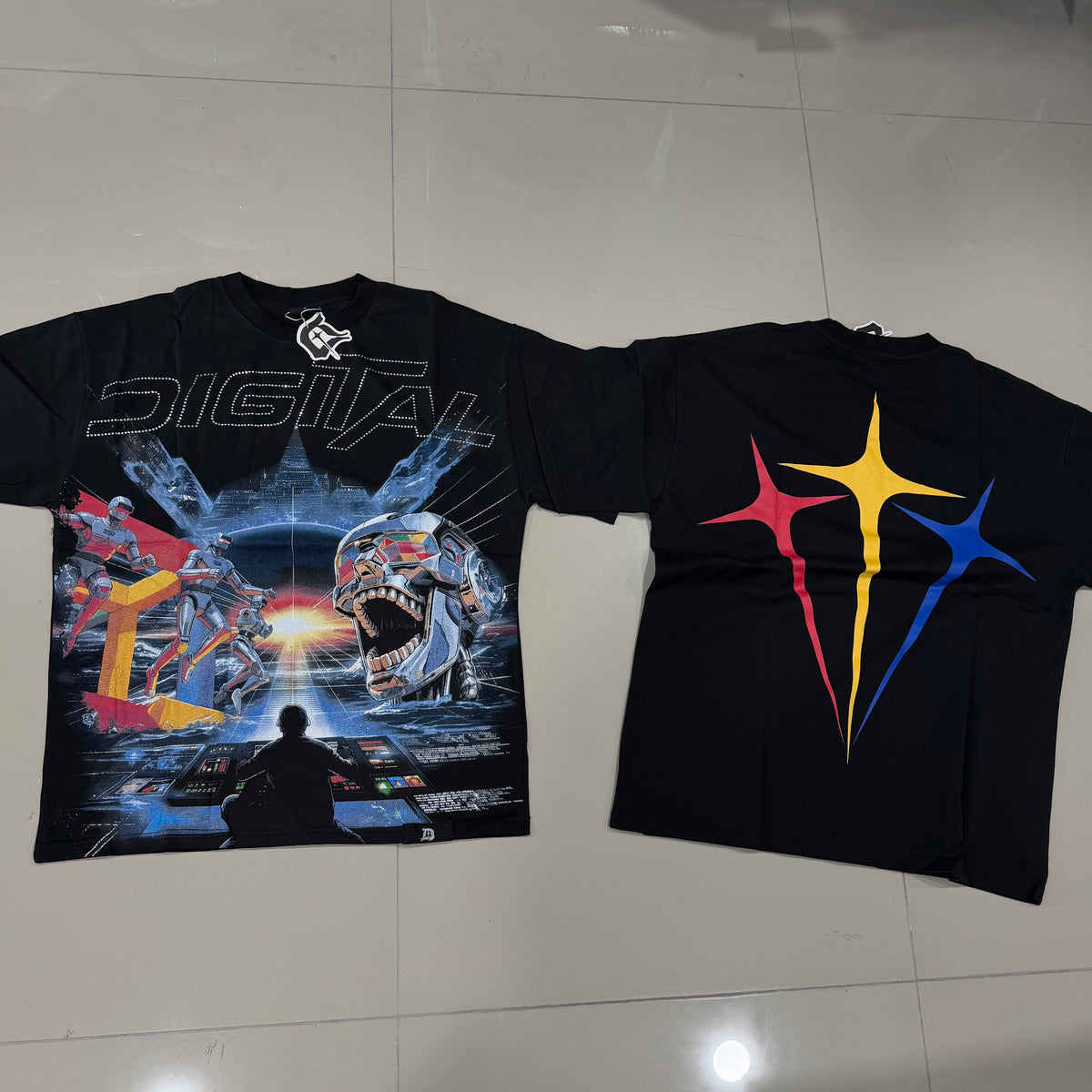 Camisa DIGITAL Robots Negra