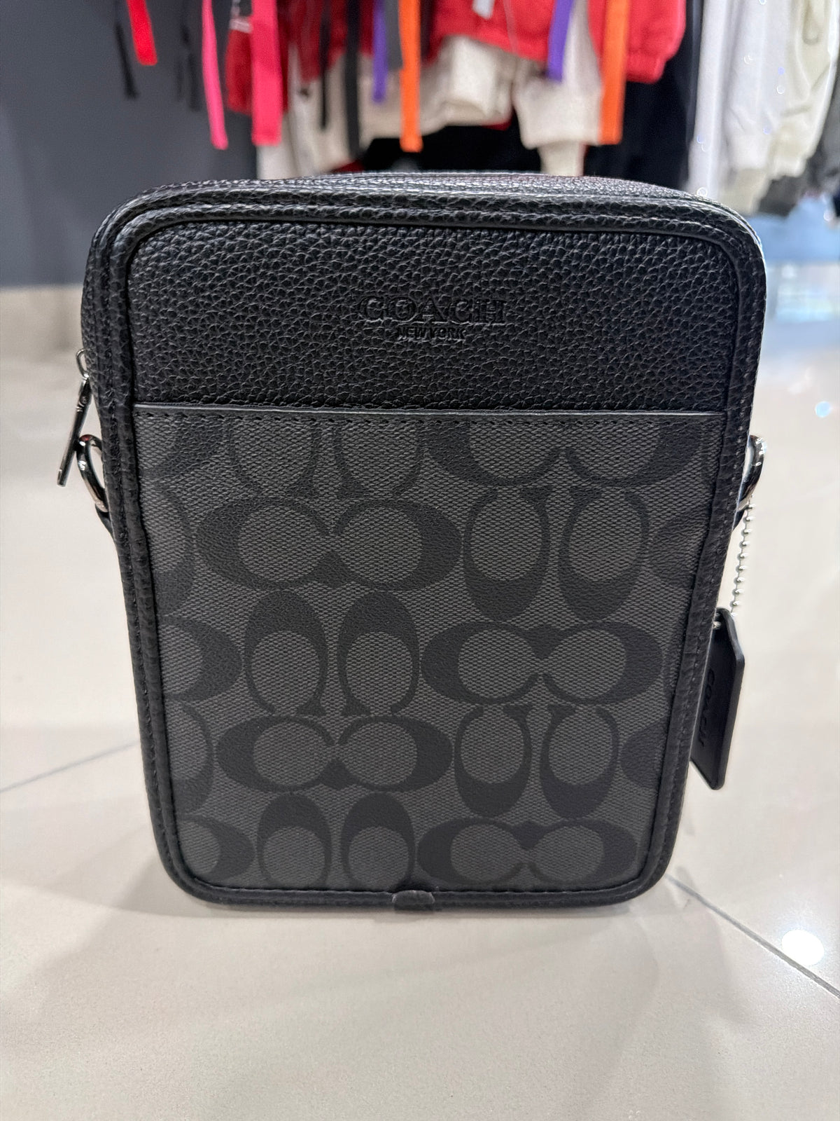Coach negra cartera cuadrada