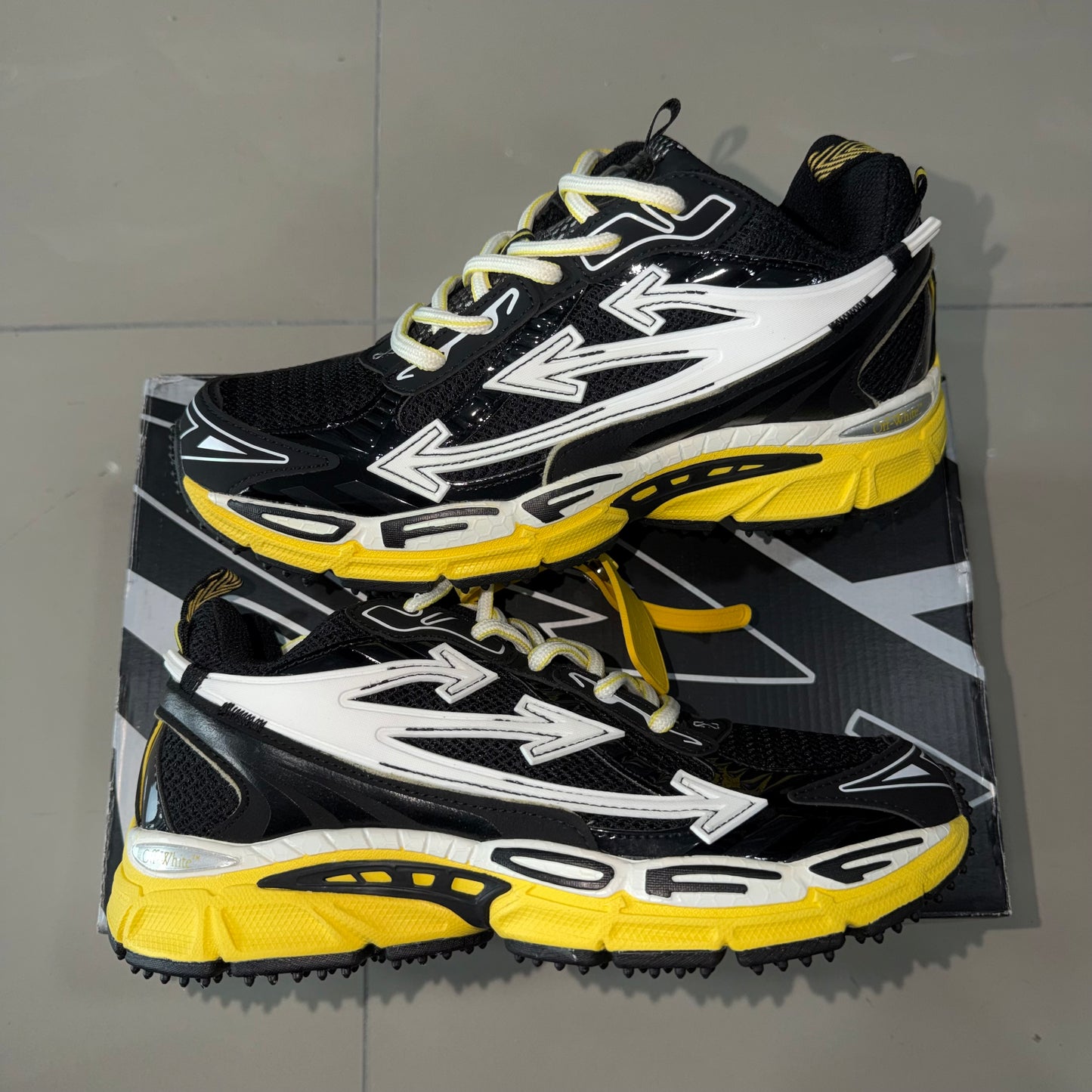 OFF WHITE yellow and black
