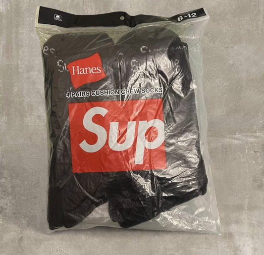 Medias Supreme Negras 2 pares