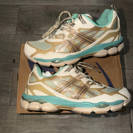 Asics gel ny blue brown cream