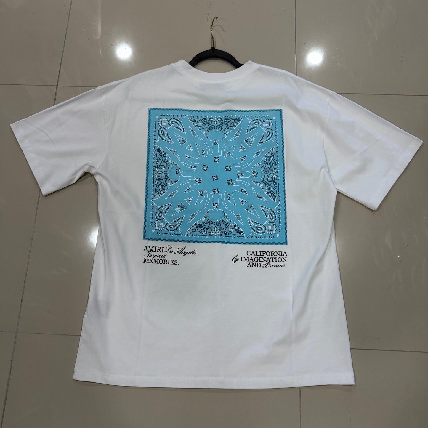 Amiri Bandana Azul Blanca
