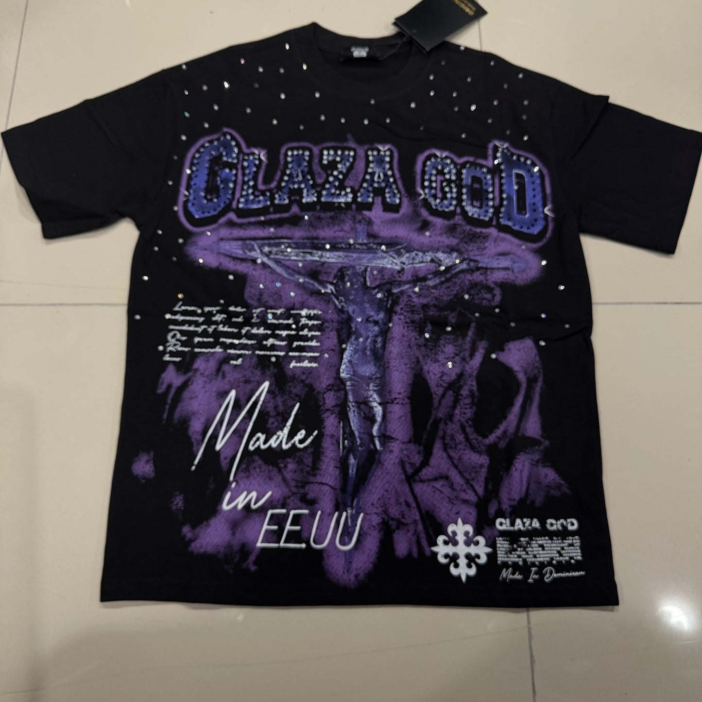 GLAZA God cruz violeta