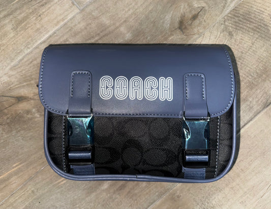 Cartera Coach (2) gris y azul