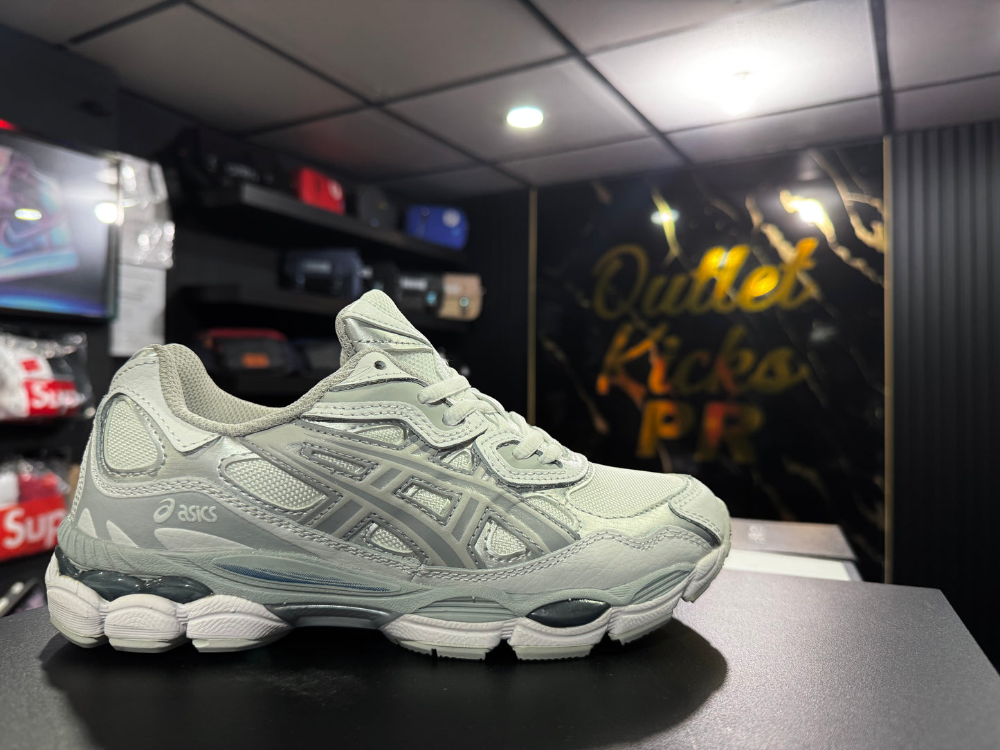 ASICS gel ny grey silver