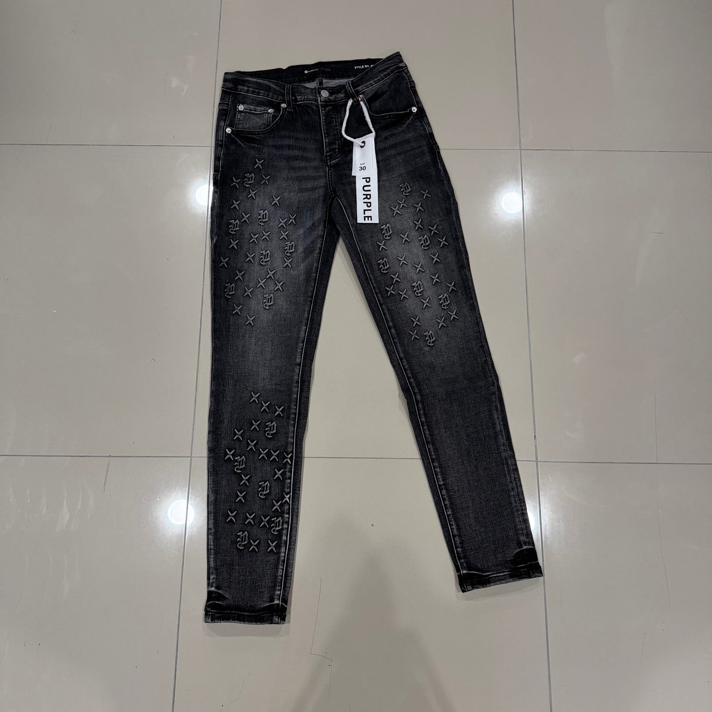 Purple Jeans 3D Black