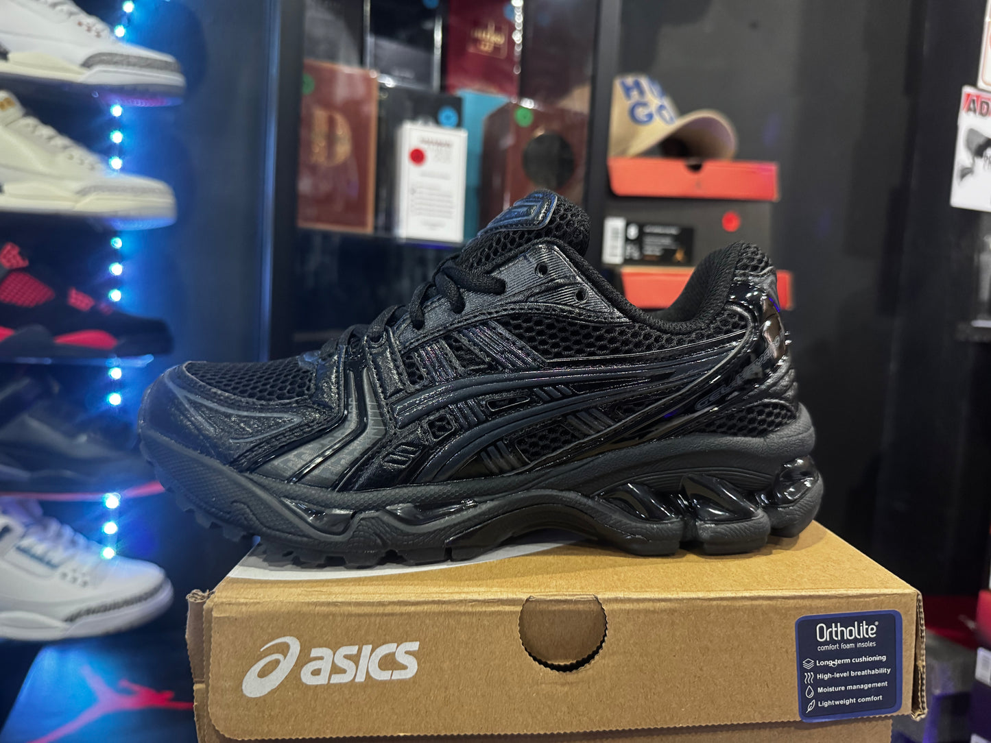 ASICS Kayano 14 black black  (A LA MANO)