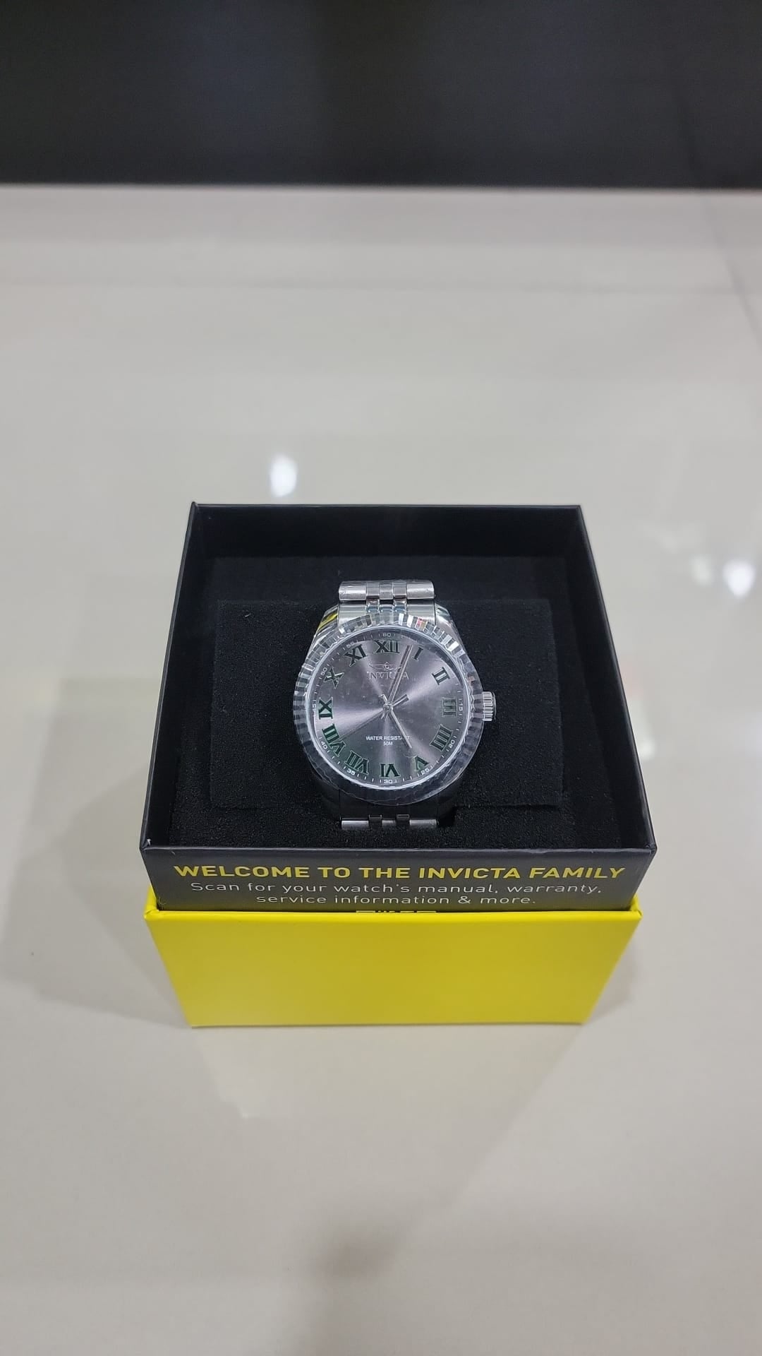Reloj Invicta Plateado Esfera Gris Original
