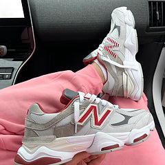 New Balance 9060 Grey Burgundy (POR PEDIDOS)